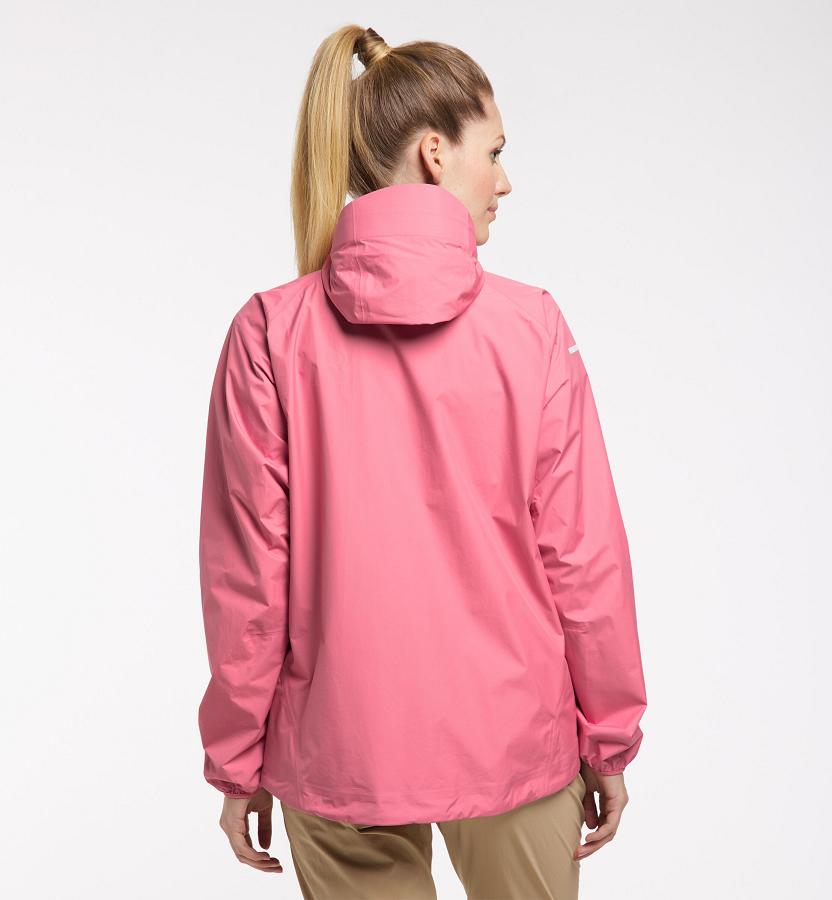 Haglöfs Womens L.I.M Waterproof Jacket Pink New Zealand 19456KSJN